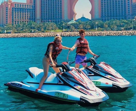 Kiera Bridget and Caylus Cunningham, aka Infinte, enjoys their vacation at Dubai, UAE